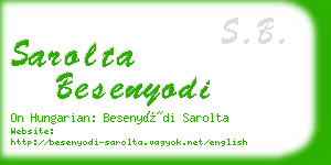 sarolta besenyodi business card